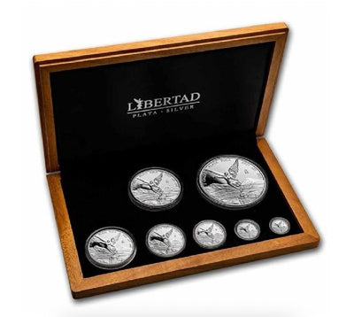 Mexico – Libertad Magnificent 7-coin Proof Set i trälåda - 8,9 oz