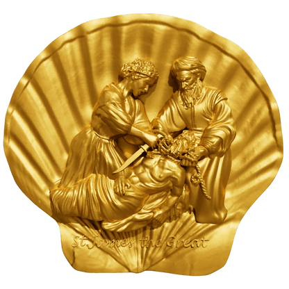 Cameroon - Saint James The Great 12 Apostle Series GILDED - 2 oz