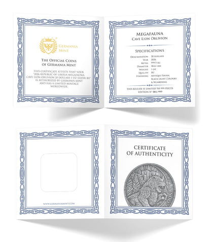 Liberia - Cave Lion Oblivion Megafauna - 1 oz