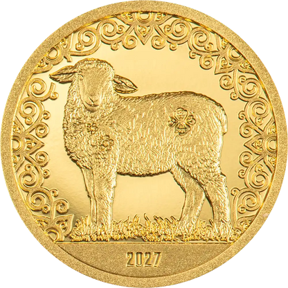 Mongolia - Lunar Year Collection - Sheep - Gold