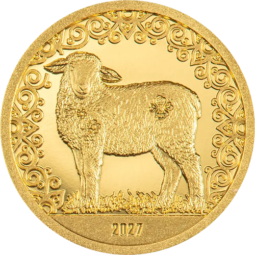 Mongolia - Lunar Year Collection - Sheep - Gold