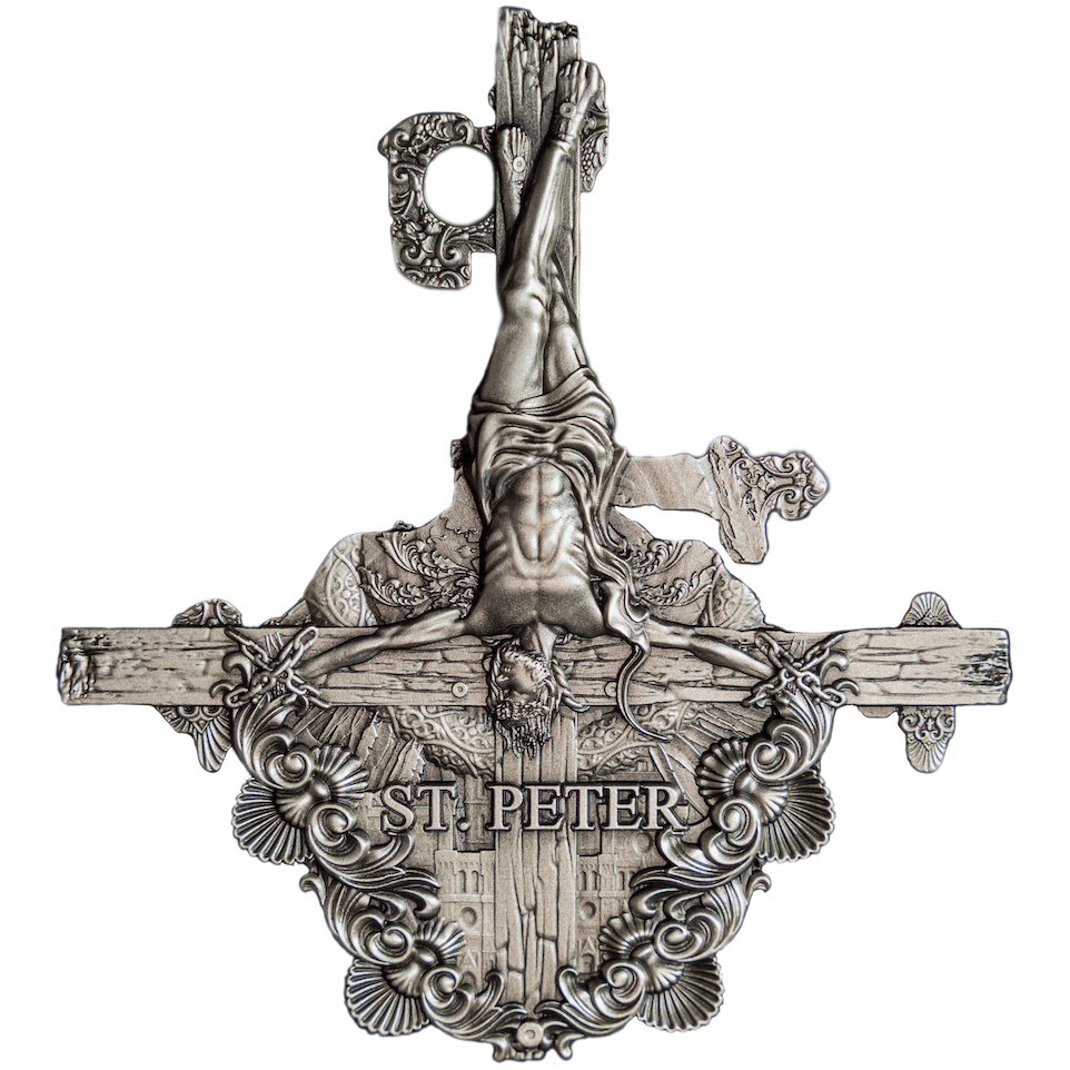 Cameroon - Saint Peter 12 Apostle Series ANTIQUE - 2 oz