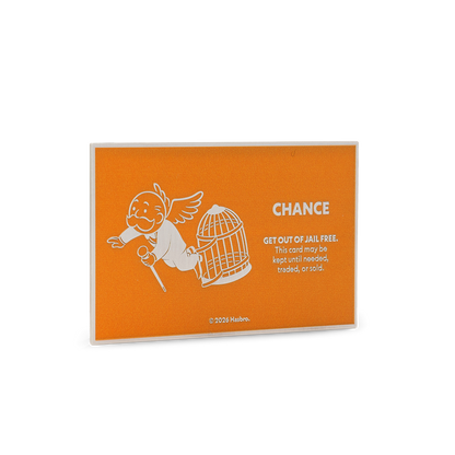 Niue - MONOPOLY - Chance Cards - Get out of Jail Free Card - 1 oz
