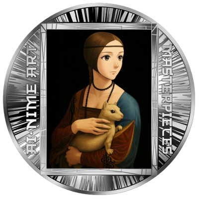 Cameroon - Lady with an Ermine – AI•NIME Art series