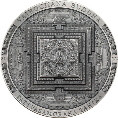 Vairochana Buddha (Mandala) Antiqued – Archeology &amp; Symbolism 3 oz