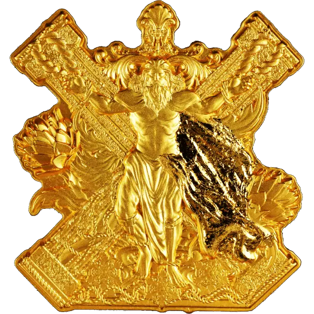 Cameroon - Saint Andrew 12 Apostle Series GILDED - 2 oz