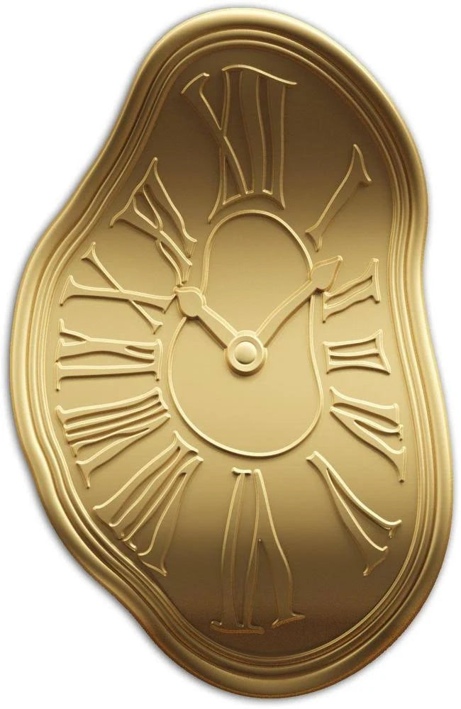 Niue - MELTING CLOCK Salvador Dali Gilded - 1,5 oz
