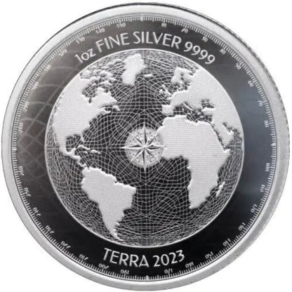 2023 - 1 oz - Niue Silver Terra Coin (In Capsule)