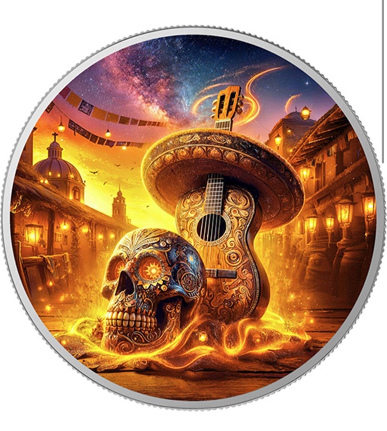 Mexico - Day of the Dead - Guitarist - Sunrise - 1 oz