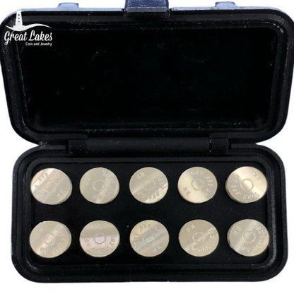 10 x 1 oz .45 Caliber Bullet Replica