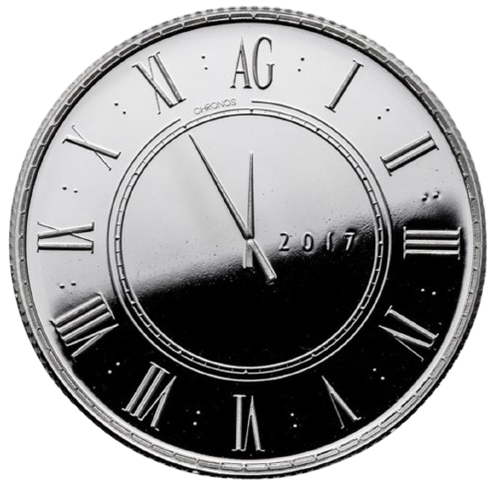 2017 1 oz Silver Chronos Round Proof-Like (In Capsule)
