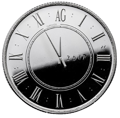 2017 1 oz Silver Chronos Round Proof-Like (In Capsule)