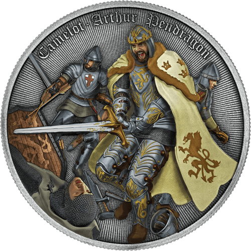 Niue - Camelot - Arthur Pendragon - Antique Finish - 1 oz