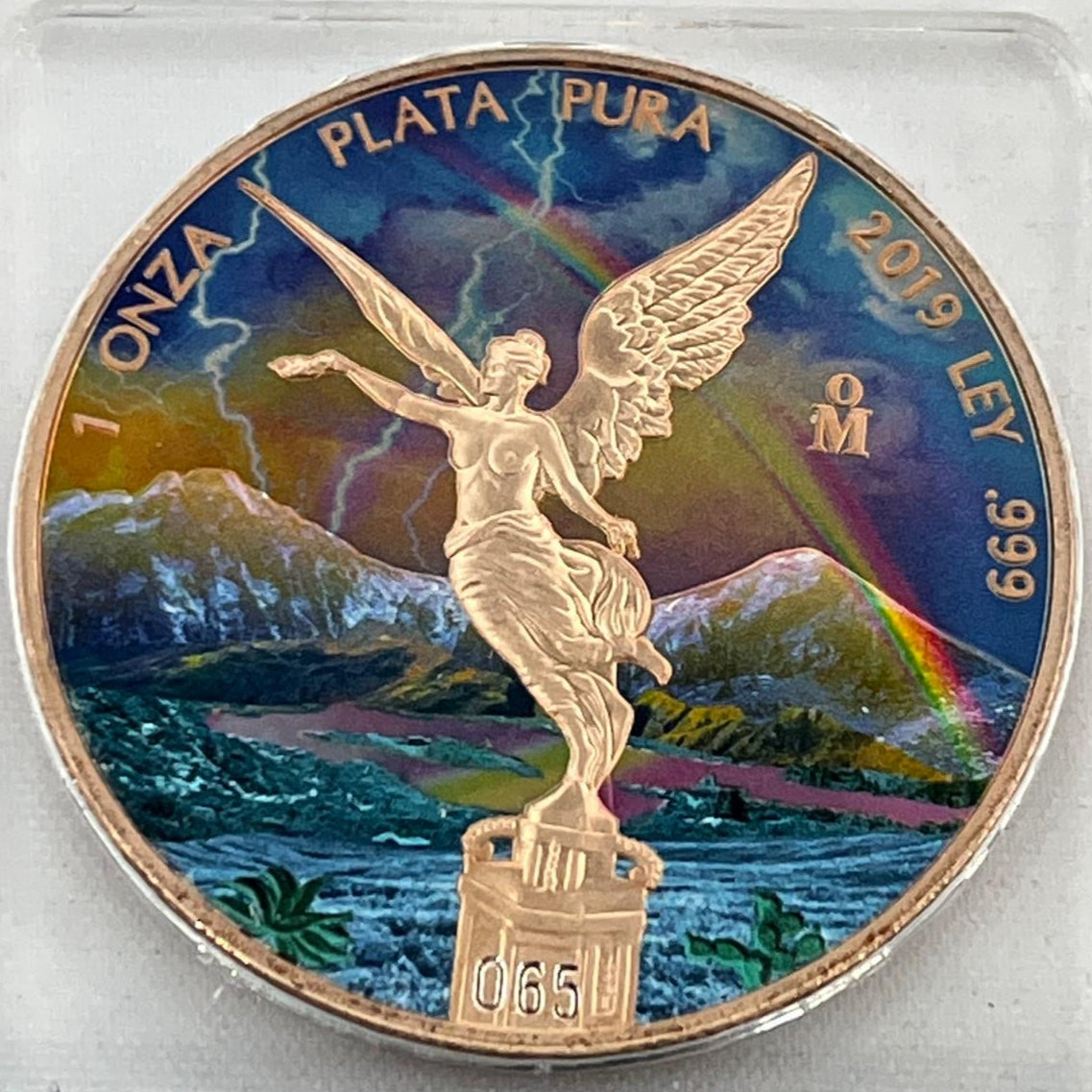 Mexican Libertad Landscapes Rainbow and Lightning 1 oz