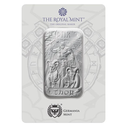 The Royal Mint and Germania Mint Norse Gods – Thor Fine Silver Bar (In Assay) 1 oz