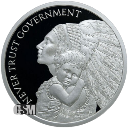 Silver Shield MiniMintage Never Trust Government V3 - 1 oz