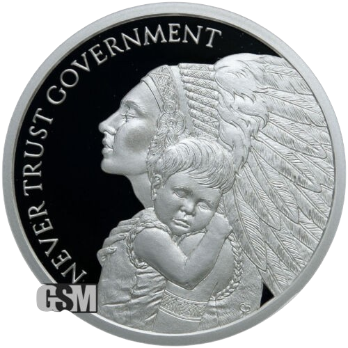 Silver Shield MiniMintage Never Trust Government V3 - 1 oz