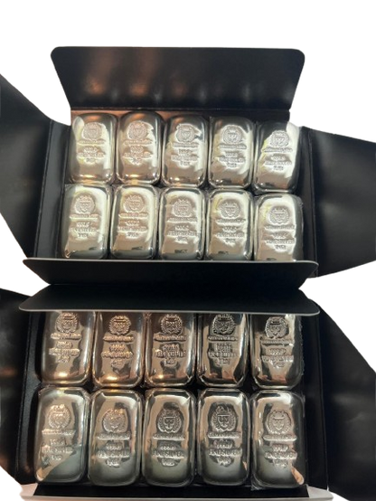 20 x 1 oz - Germania Mint 999 Fine Silver Poured Bullion Bar