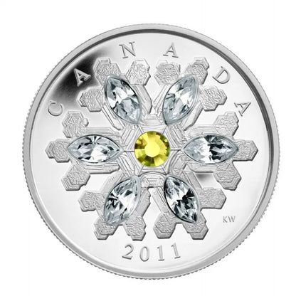 Snowflake - Swarovski Emerald Crystal 1 oz