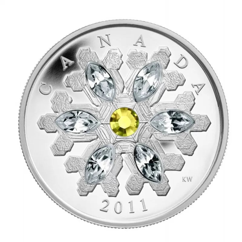 Snowflake - Swarovski Emerald Crystal 1 oz