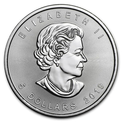 2019 - 1 oz - Canadian Silver Incuse Maple Leaf Coin
