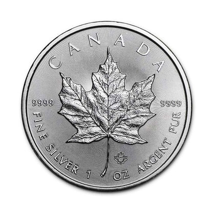 2019 - 1 oz - Canadian Silver Incuse Maple Leaf Coin