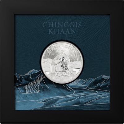 Mongolia - CHINGGIS KHAAN Silver Proof