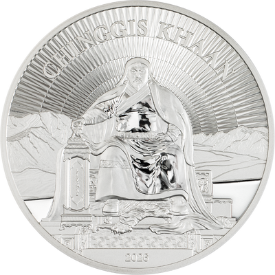 Mongolia - CHINGGIS KHAAN Silver Proof