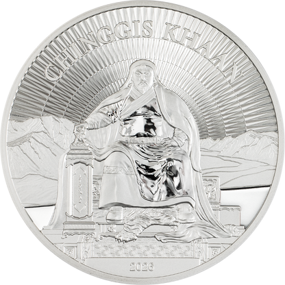 Mongolia - CHINGGIS KHAAN Silver Proof - 1 oz