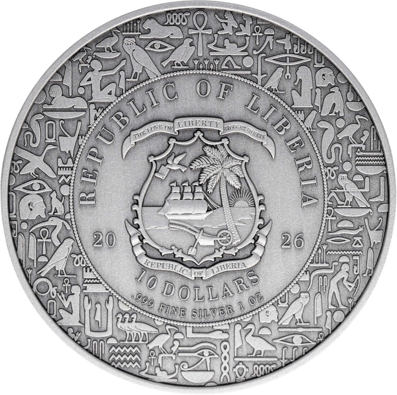 Liberia - Anubis UHR Antiqued - Egyptian Heritage series