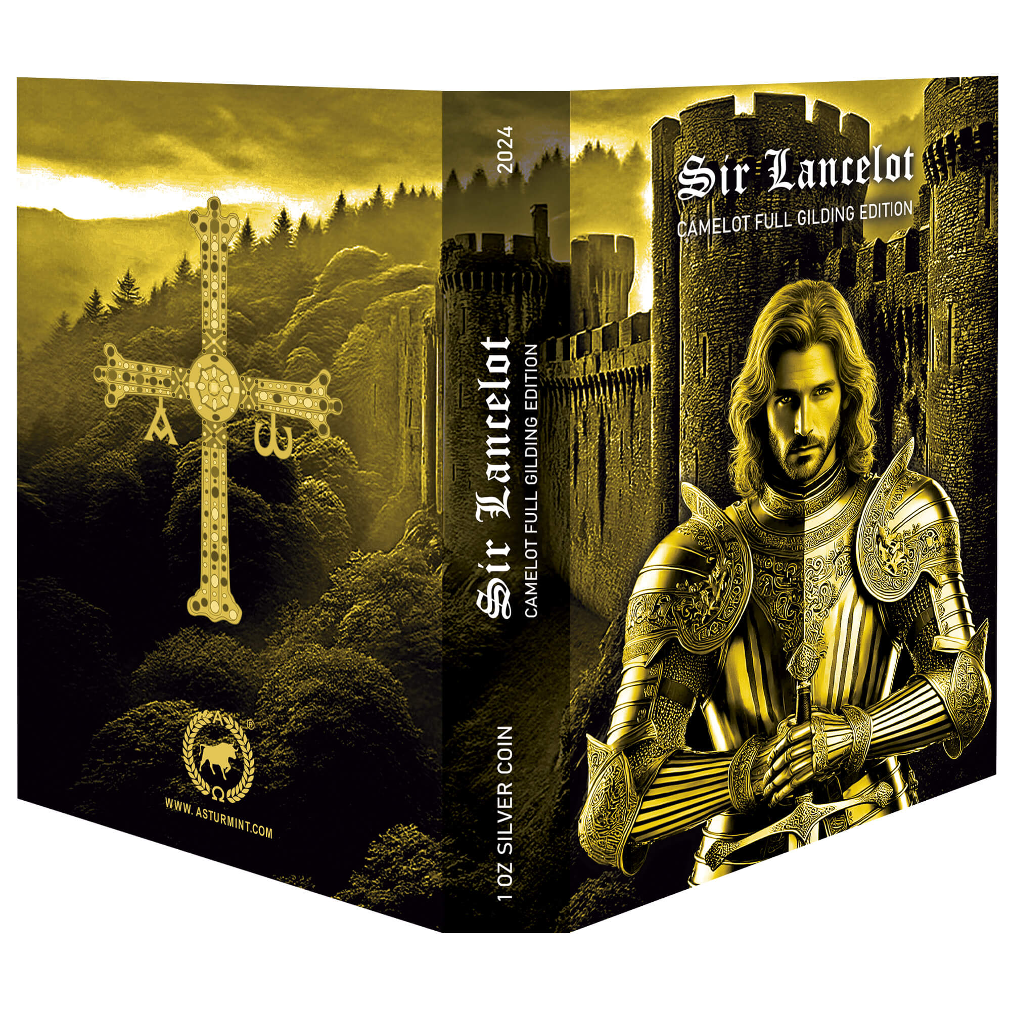 Niue - Camelot - Sir Lancelot - Full Gilding - 1 oz