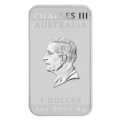 Australien - Silver Rectangle Black Dragon Metallisch Farbige Münzbarren - 1 oz