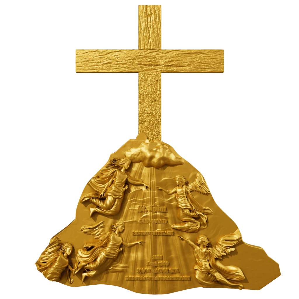 Cameroon - Saint John 12 Apostle Series GILDED - 2 oz