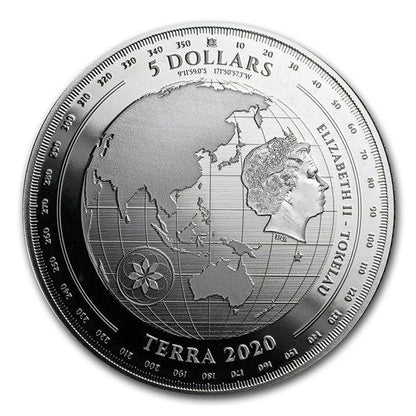 2020 - 1 oz - Tokelau Silver Terra Coin (In Capsule)