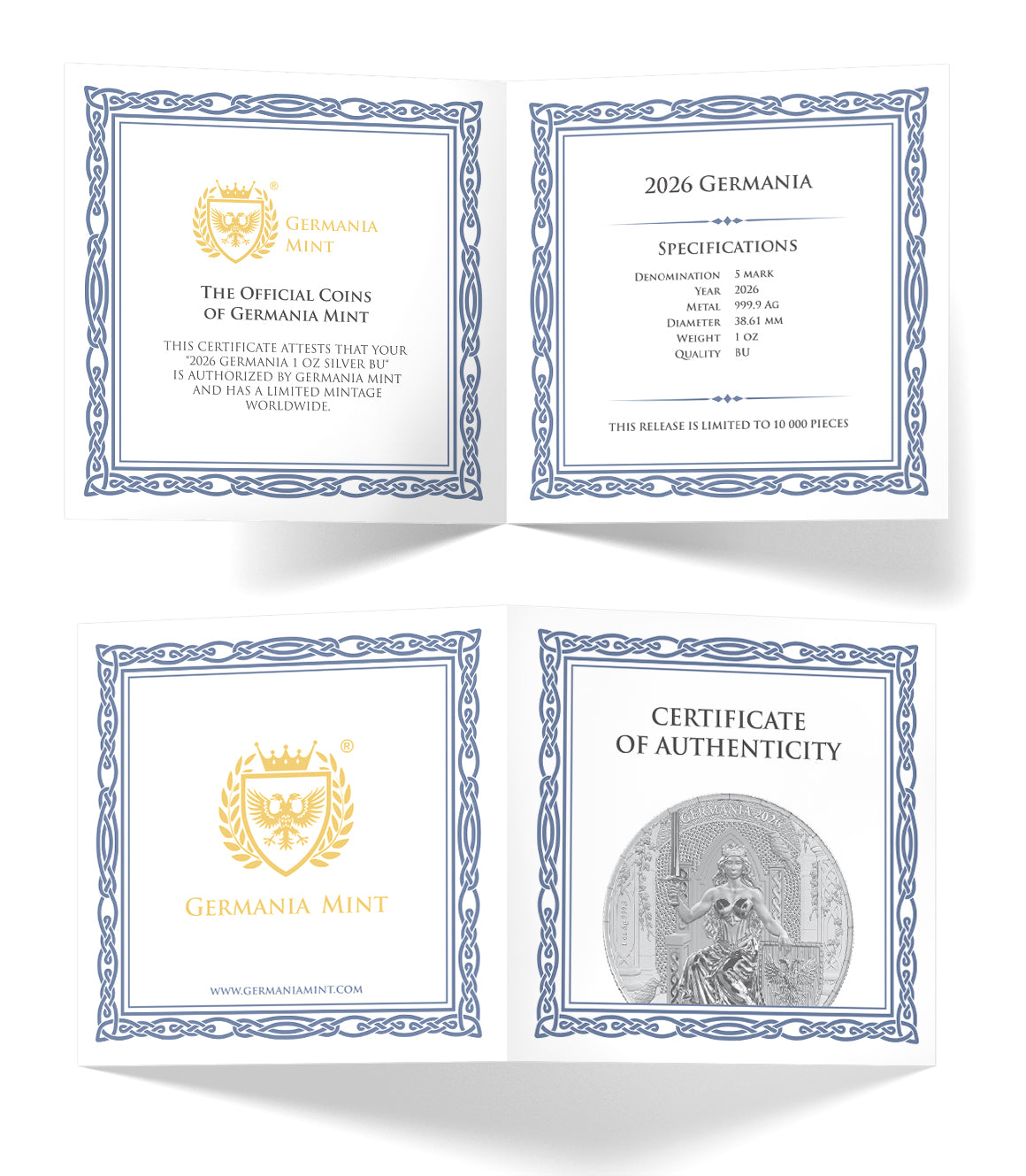 Germania - Queen On The Throne Silver Coin - 1 oz