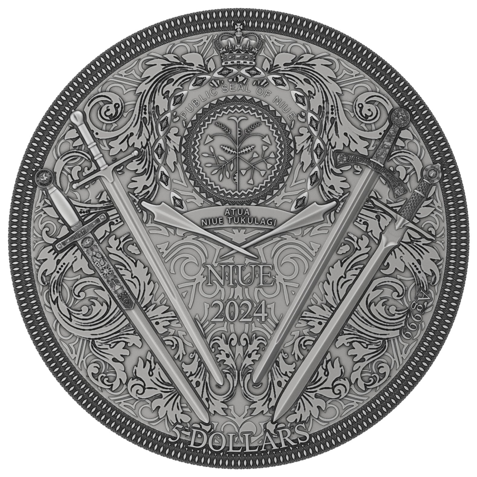 Niue - Excalibur / Legendary Swords Series 2 oz