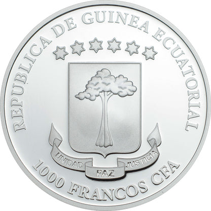 Equatorial Guinea - Codex Gigas – Devil’s Bible  - 1 oz