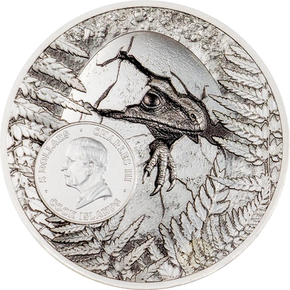 Cook Islands - Jurassic Relics – Carcharodontosaurus- 1 oz