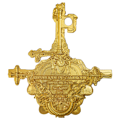 Cameroon - Saint Peter 12 Apostle Series GILDED - 2 oz