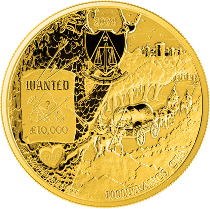 Kamerun - Sherwood - Robin Hood - Vollvergoldung - 1 oz
