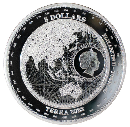 2022 - 1 oz - Tokelau Silver Terra Coin (In Capsule)