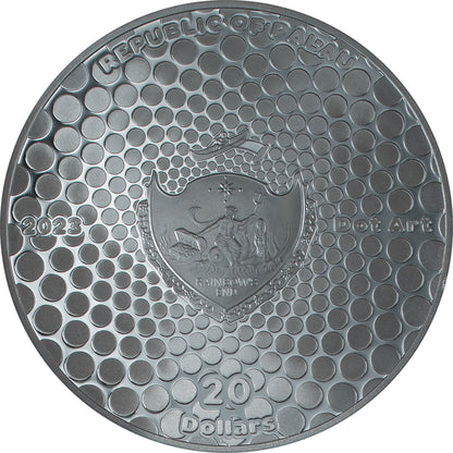 Flower with Butterfly – Dot Art 3 oz