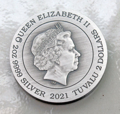 Double Dragon & Double Phoenix Antique Finish 2 oz