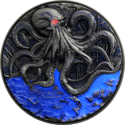 Cameroon - Kraken Bi-Metal - 2 oz silver & 11,5 oz Copper