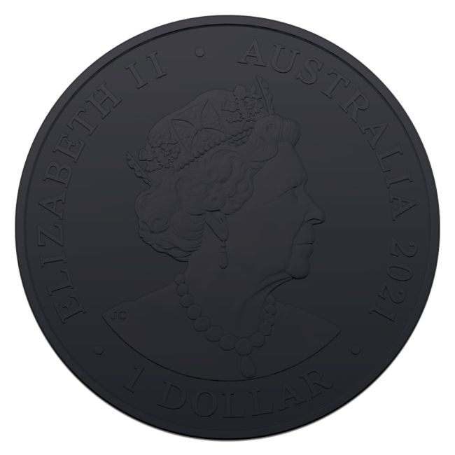 Australia - Silver Zoo Burning Cheetah Black Platinum Coin - 1 oz