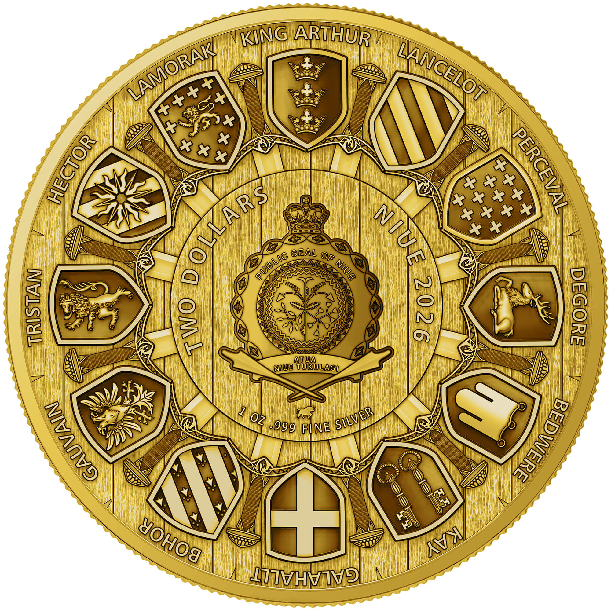 Niue - Camelot - Sir Perceval Full Gilding
