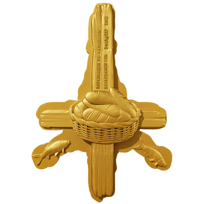 Cameroon - Saint Philip 12 Apostle Series GILDED - 2 oz