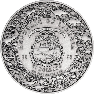 Liberia - Velociraptor UHR Antiqued – Jurassic Life series