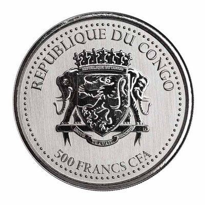 2022 - 1 oz - Congo Silverback Gorilla Silver Coin