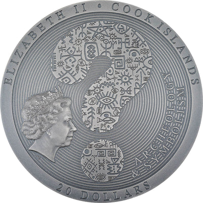 Cook Islands - Antikythera Mechanism Antiqued – Archeology & Symbolism - 3 oz